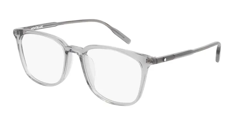 Montblanc Uomo MB0089OK 003 Montature da vista Acetato Grigio  Squadrata