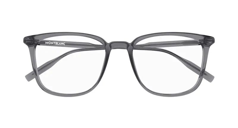 Uomo MB0089OK 010 Montature da vista Acetato Grigio Trasparente Squadrata miniatura 2