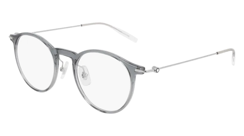 Montblanc Uomo MB0099O 001 Montature da vista Plastica Grigio  Pantos