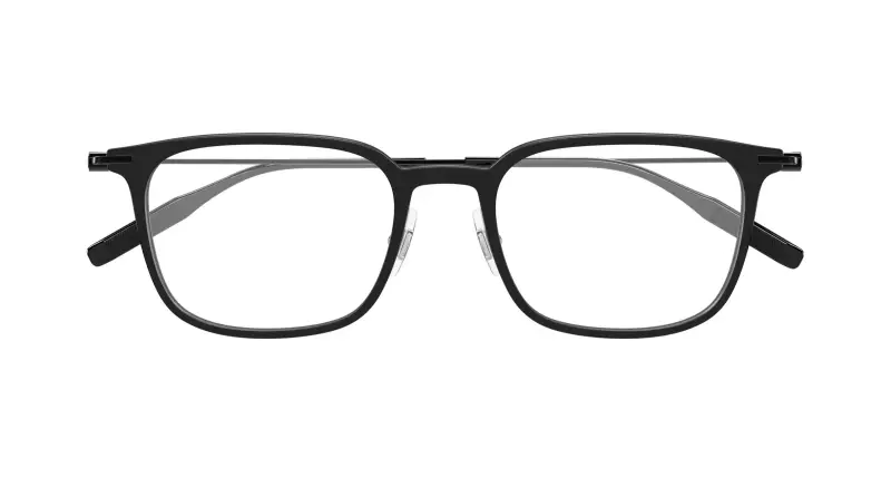 Uomo MB0100O 010 Montature da vista Iniettato Nero Trasparente Squadrata miniatura 2