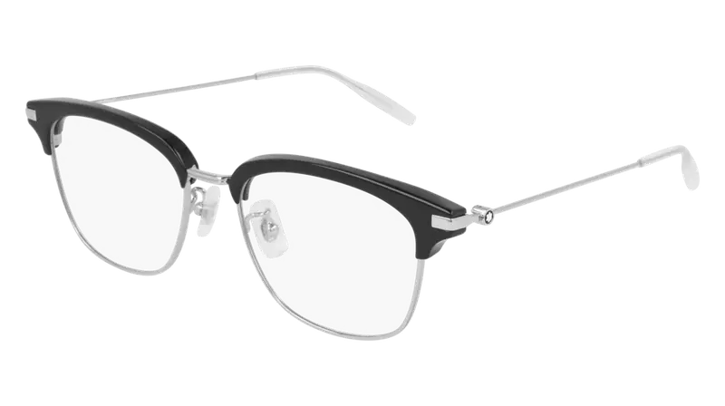 Montblanc Uomo MB0141OK 001 Montature da vista Metallo Argento  Squadrata