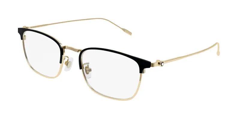 Uomo MB0192O 001 Montature da vista Metallo Nero Geometrica