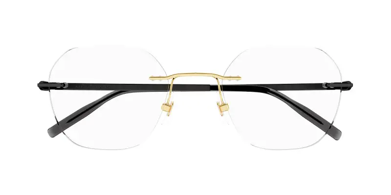 Uomo MB0220OA 001 Montature da vista Metallo Argento Pillow