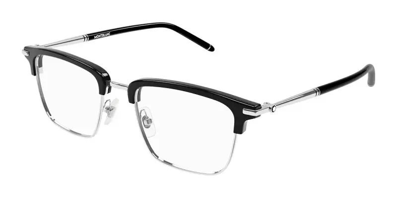 Uomo MB0243O 004 Montature da vista Acetato Nero Geometrica