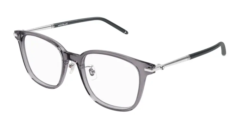 Montblanc Uomo MB0247OK 005 Montature da vista Acetato Grigio  Squadrata