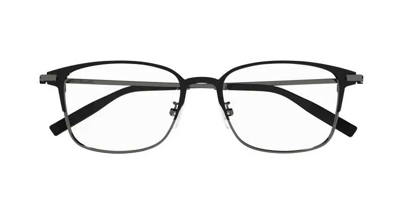 Uomo MB0314OA 003 Montature da vista Titanio Nero Trasparente Squadrata miniatura 2