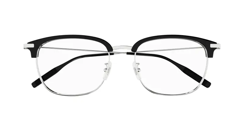 Uomo MB0316OA 001 Montature da vista Acetato Nero Trasparente Squadrata miniatura 2