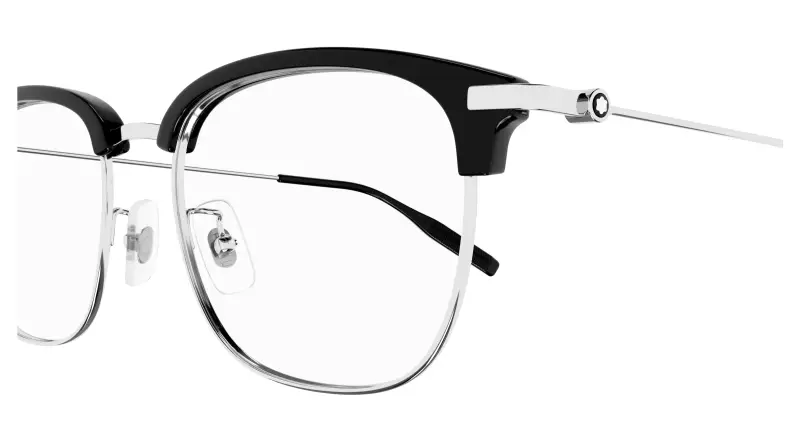 Uomo MB0316OA 001 Montature da vista Acetato Nero Trasparente Squadrata miniatura 3