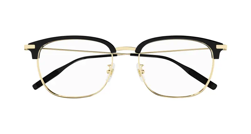 Uomo MB0316OA 002 Montature da vista Acetato Nero Trasparente Squadrata miniatura 2