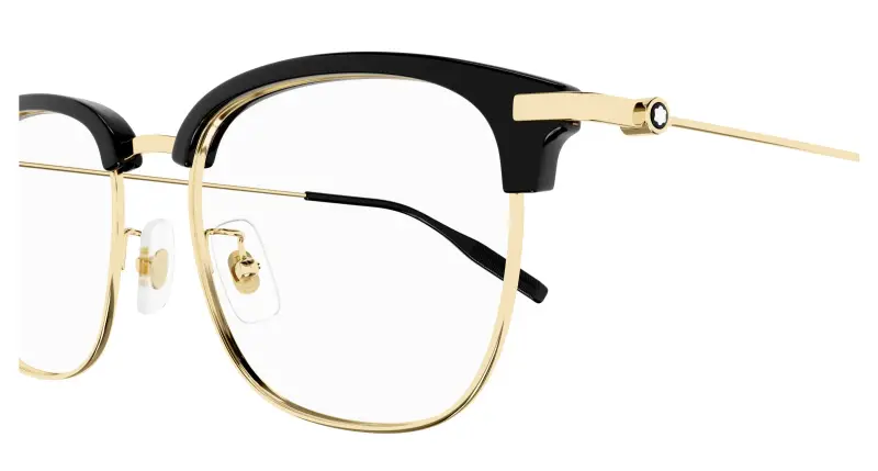 Uomo MB0316OA 002 Montature da vista Acetato Nero Trasparente Squadrata miniatura 3