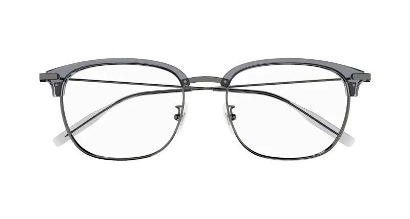 Uomo MB0316OA 003 Montature da vista Acetato Grigio Trasparente Squadrata miniatura 2