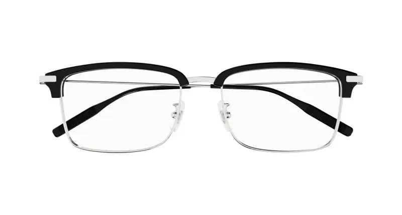 Uomo MB0318OA 001 Montature da vista Acetato Nero Trasparente Rotonda miniatura 2