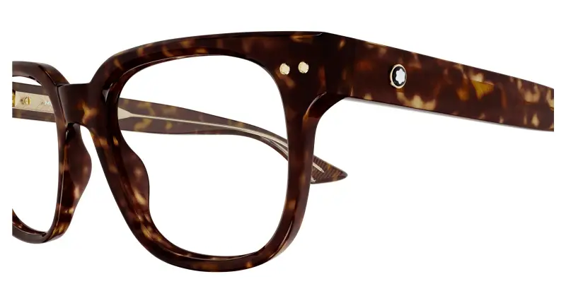 Uomo MB0321O 002 Montature da vista Acetato Havana Trasparente Squadrata miniatura 3