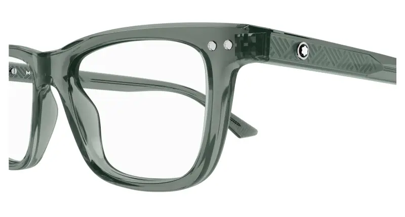 Uomo MB0322O 008 Montature da vista Acetato Grigio Trasparente Squadrata miniatura 3