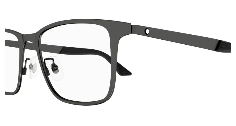 Uomo MB0334O 002 Montature da vista Metallo Rutenio Trasparente Squadrata miniatura 3
