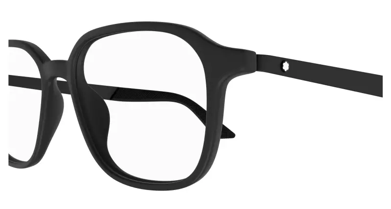 Uomo MB0335OA 001 Montature da vista Acetato Nero Trasparente Rotonda miniatura 3