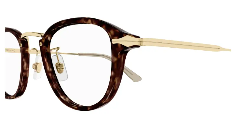 Uomo MB0336O 002 Montature da vista Iniettato Havana Trasparente Rotonda miniatura 3