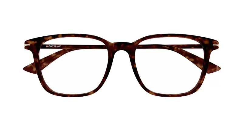 Uomo MB0338O 007 Montature da vista Acetato Havana Trasparente Squadrata miniatura 2