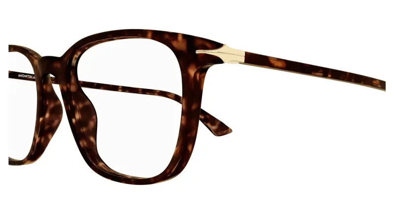 Uomo MB0338O 007 Montature da vista Acetato Havana Trasparente Squadrata miniatura 3