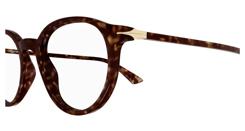 Montblanc Uomo MB0340O 002 Montature da vista Acetato Havana Trasparente Squadrata miniatura 2