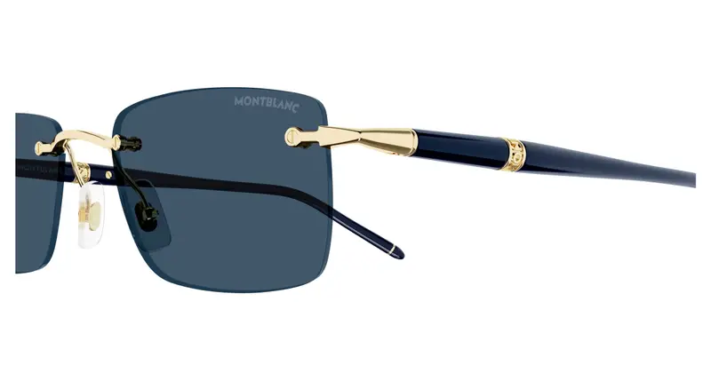 Mont blanc Occhiali da sole Uomo Blu 886782 miniatura 2