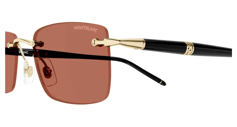 Montblanc Occhiali da sole Uomo Arancione 3533976 miniatura 3