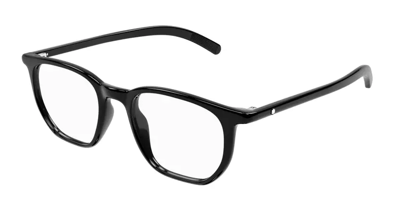 Montblanc Uomo MB0349O 001 Montature da vista  Nero Trasparente Squadrata