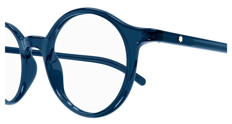 Montblanc Uomo MB0350O 004 Montature da vista Blu Trasparente Rotonda miniatura 2