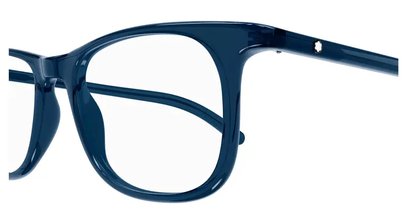 Montblanc Uomo MB0351O 004 Montature da vista Blu Trasparente Squadrata miniatura 2