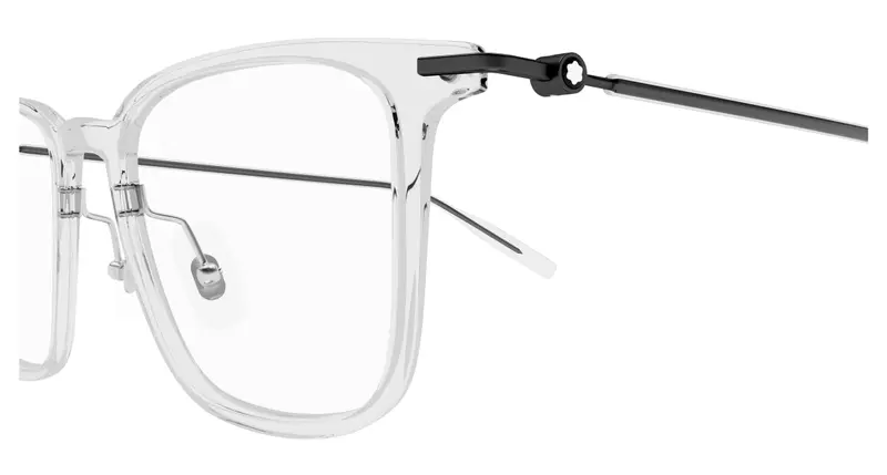 Montblanc Uomo MB0354O 003 Montature da vista Iniettato Cristallo Trasparente Squadrata miniatura 2