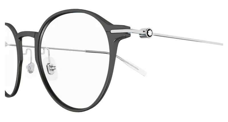 Montblanc Uomo MB0357O 005 Montature da vista Grigio Trasparente Rotonda miniatura 2