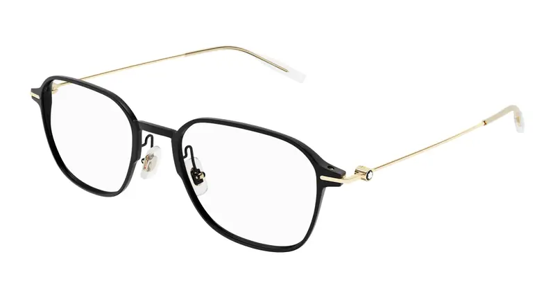 Montblanc Uomo MB0358O 006 Montature da vista  Nero Trasparente Squadrata