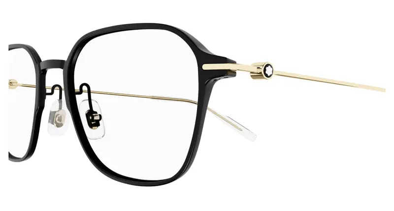 Montblanc Uomo MB0358O 006 Montature da vista Nero Trasparente Squadrata miniatura 2