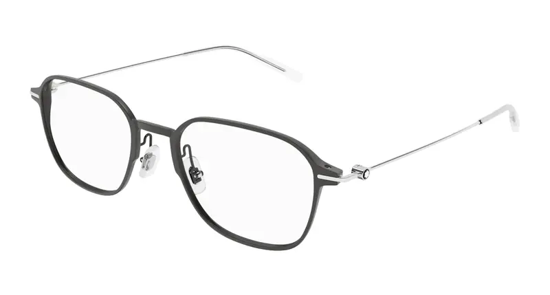 Montblanc Uomo MB0358O 010 Montature da vista  Grigio Trasparente Squadrata