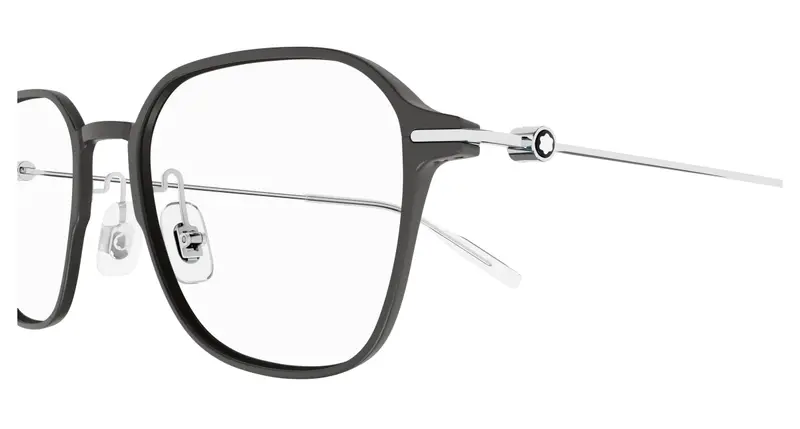 Montblanc Uomo MB0358O 010 Montature da vista Grigio Trasparente Squadrata miniatura 2