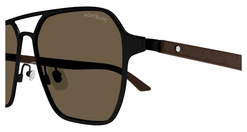 Mont blanc Occhiali da sole Uomo Marrone 886864 miniatura 2