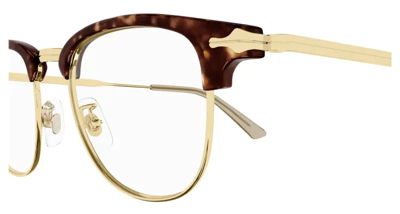 Uomo MB0364O 002 Montature da vista Metallo Havana Trasparente Squadrata miniatura 3