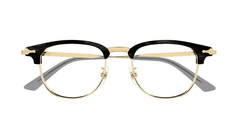 Uomo MB0364O 003 Montature da vista Metallo Grigio Trasparente Squadrata miniatura 2