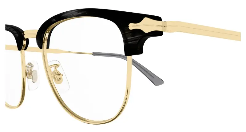 Uomo MB0364O 003 Montature da vista Metallo Grigio Trasparente Squadrata miniatura 3