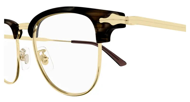 Uomo MB0364O 004 Montature da vista Metallo Marrone Trasparente Squadrata miniatura 3