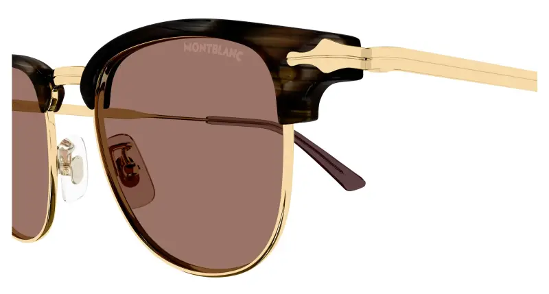 Montblanc Occhiali da sole Uomo Marrone 3531249 miniatura 3