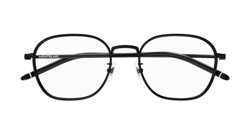 Uomo MB0368OA 001 Montature da vista Metallo Nero Trasparente Squadrata miniatura 2