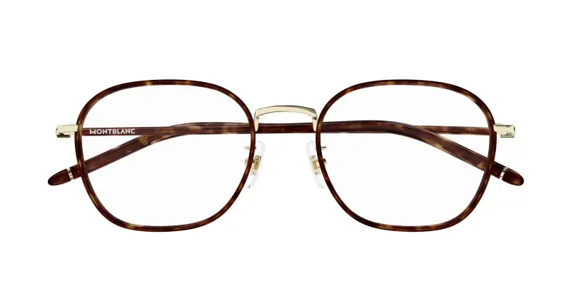 Uomo MB0368OA 002 Montature da vista Metallo Oro Trasparente Squadrata miniatura 2