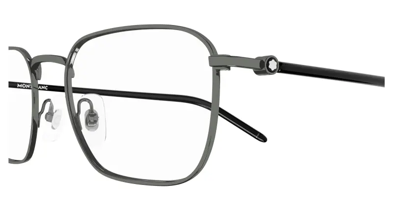 Uomo MB0369O 002 Montature da vista Metallo Rutenio Trasparente Squadrata miniatura 3