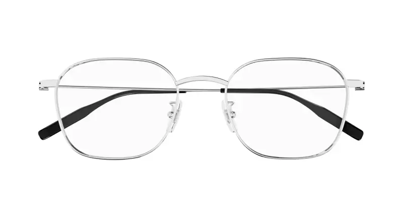 Uomo MB0371OA 001 Montature da vista Titanio Argento Trasparente Squadrata miniatura 2