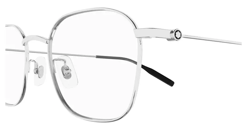 Uomo MB0371OA 001 Montature da vista Titanio Argento Trasparente Squadrata miniatura 3