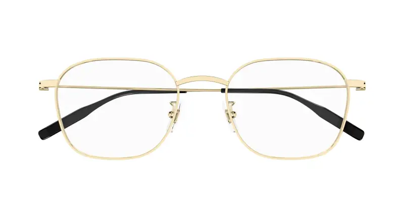 Uomo MB0371OA 002 Montature da vista Titanio Oro Trasparente Squadrata miniatura 2