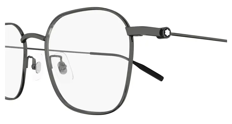 Uomo MB0371OA 003 Montature da vista Titanio Rutenio Trasparente Squadrata miniatura 3