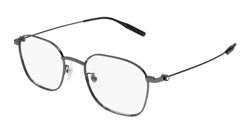 Uomo MB0371OA 003 Montature da vista Titanio Rutenio Trasparente Squadrata