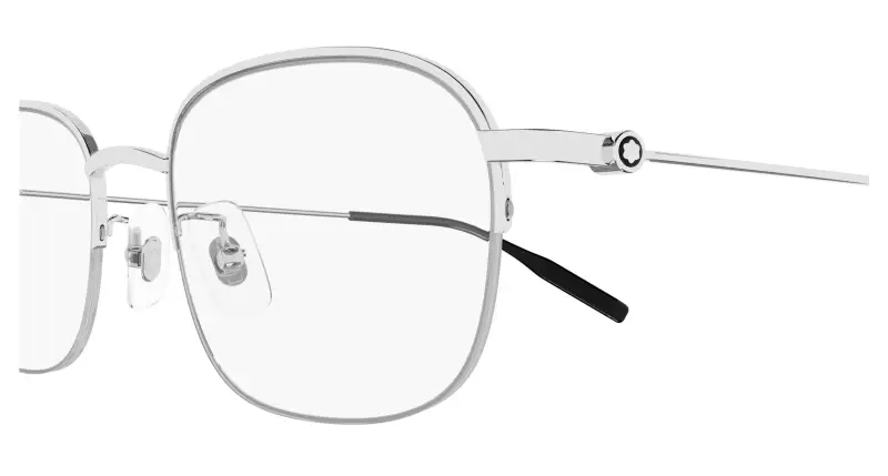 Uomo MB0372OA 001 Montature da vista Titanio Argento Trasparente Rotonda miniatura 3